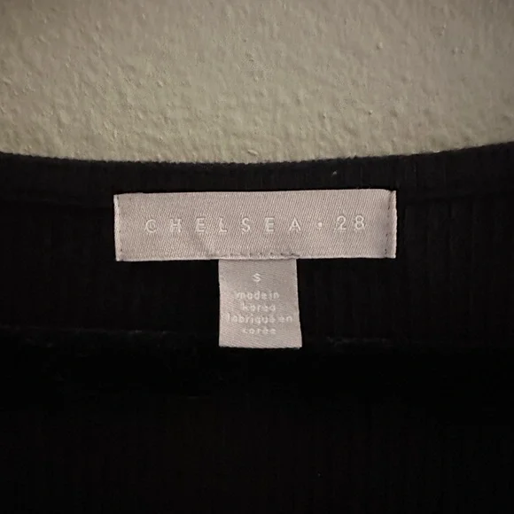 Ribbed square neck top - Picture 2 of 4